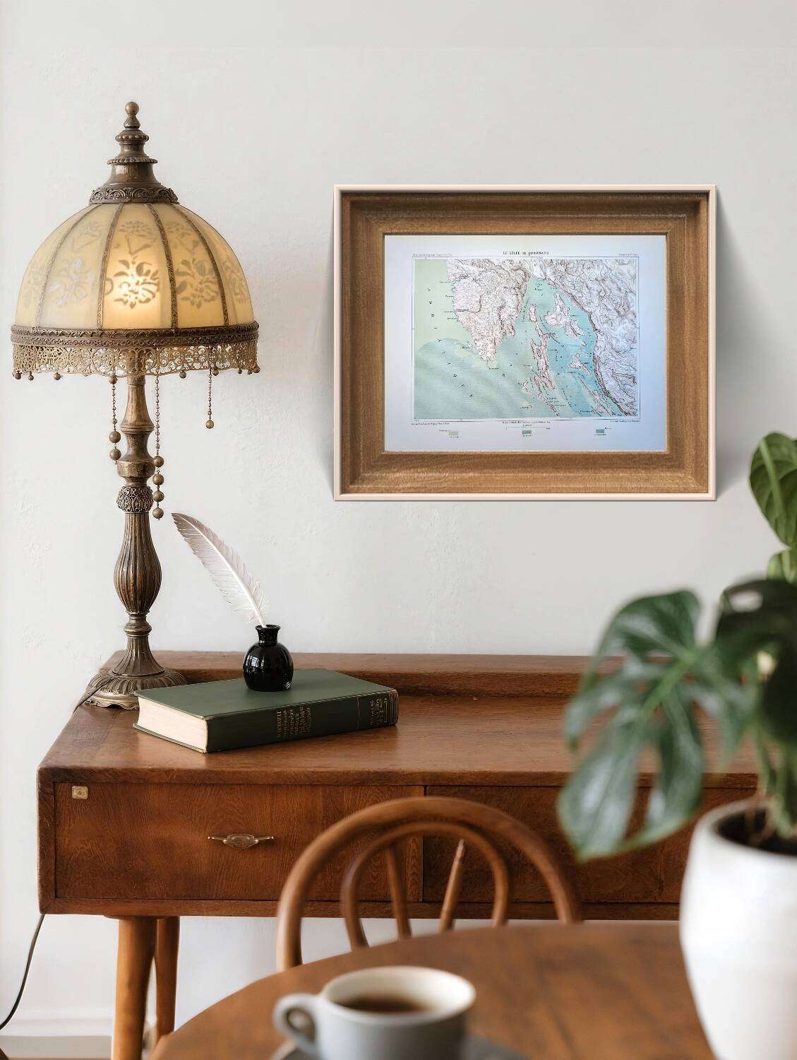 Kvarner Bay, Croatia. Original map printed in 1878.