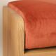 Solid oak bench