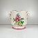 Large cache pot KG Lunéville, model "Street Lamp", rose pattern.
