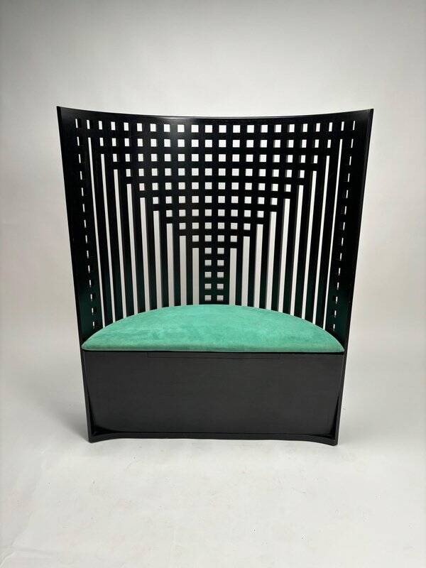 312 Willow Throne Original Armchair attributed to Charles Rennie Mackintosh for Cassina, 1980s