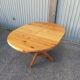 Old dining table vintage pine wooden chairs