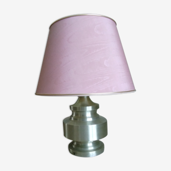 Pink lampshade lamp