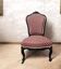 Napoleon III armchair reinterpreted – carved wood and shell pattern fabric