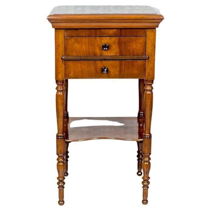 Antique Dressing Table in Brown Venered with Mahogany, 1860