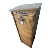 Filing cabinet with curtains