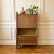 Secrétaire vintage compact placage acajou