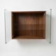Poul Cadovius Wall Mounted Glass Cabinet By CADO, 1960s.