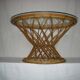 diabolo rattan coffee table from the 50s