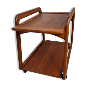 Danish teak bar trolley – Mid-century modern bar cart, 1960s