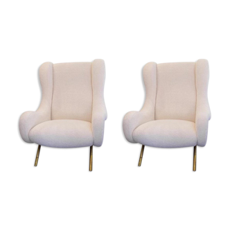 Pair of armchairs by Marco Zanuso
