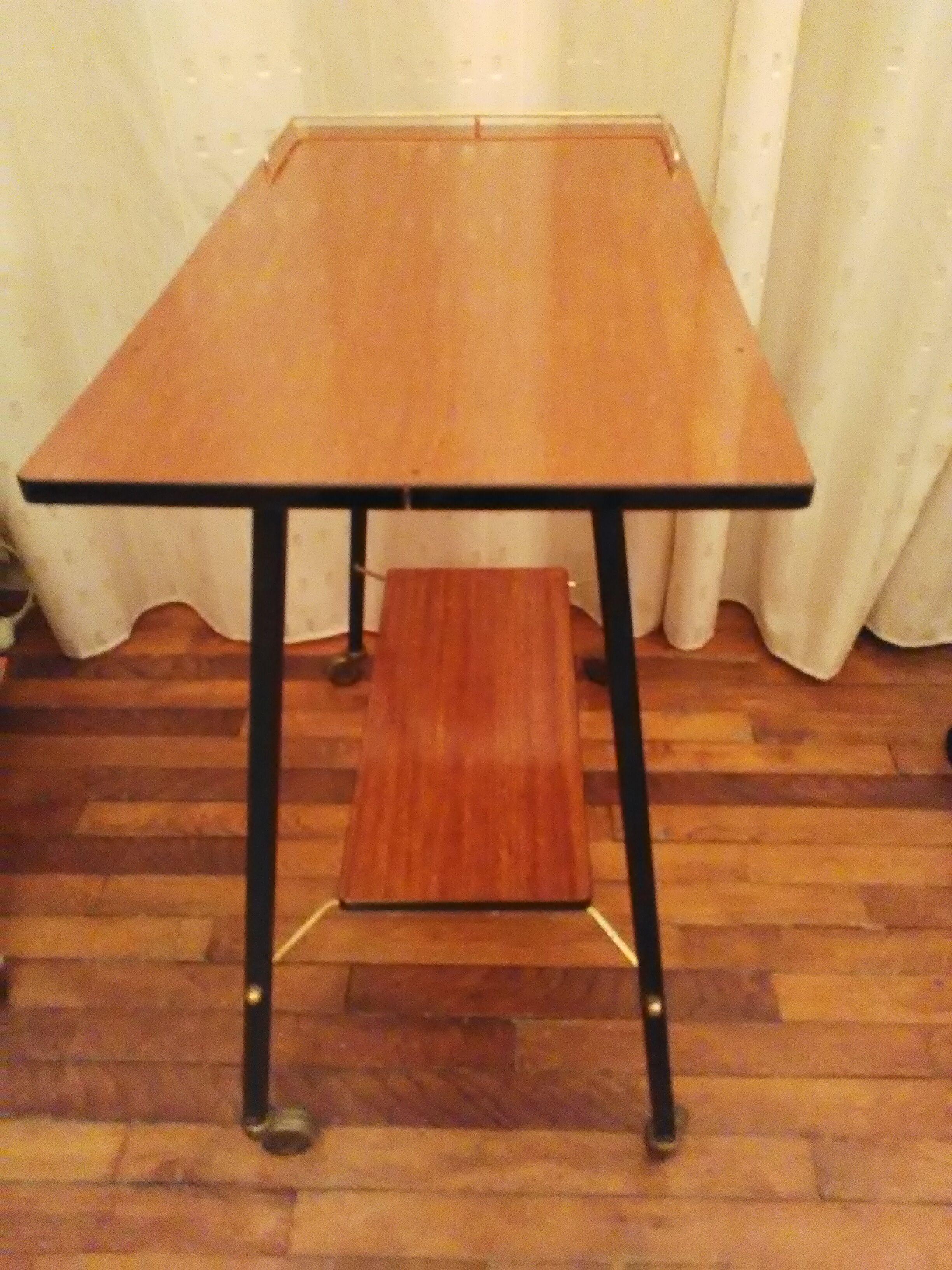 Vintage TV table with casters