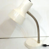 White lacquered metal lamp