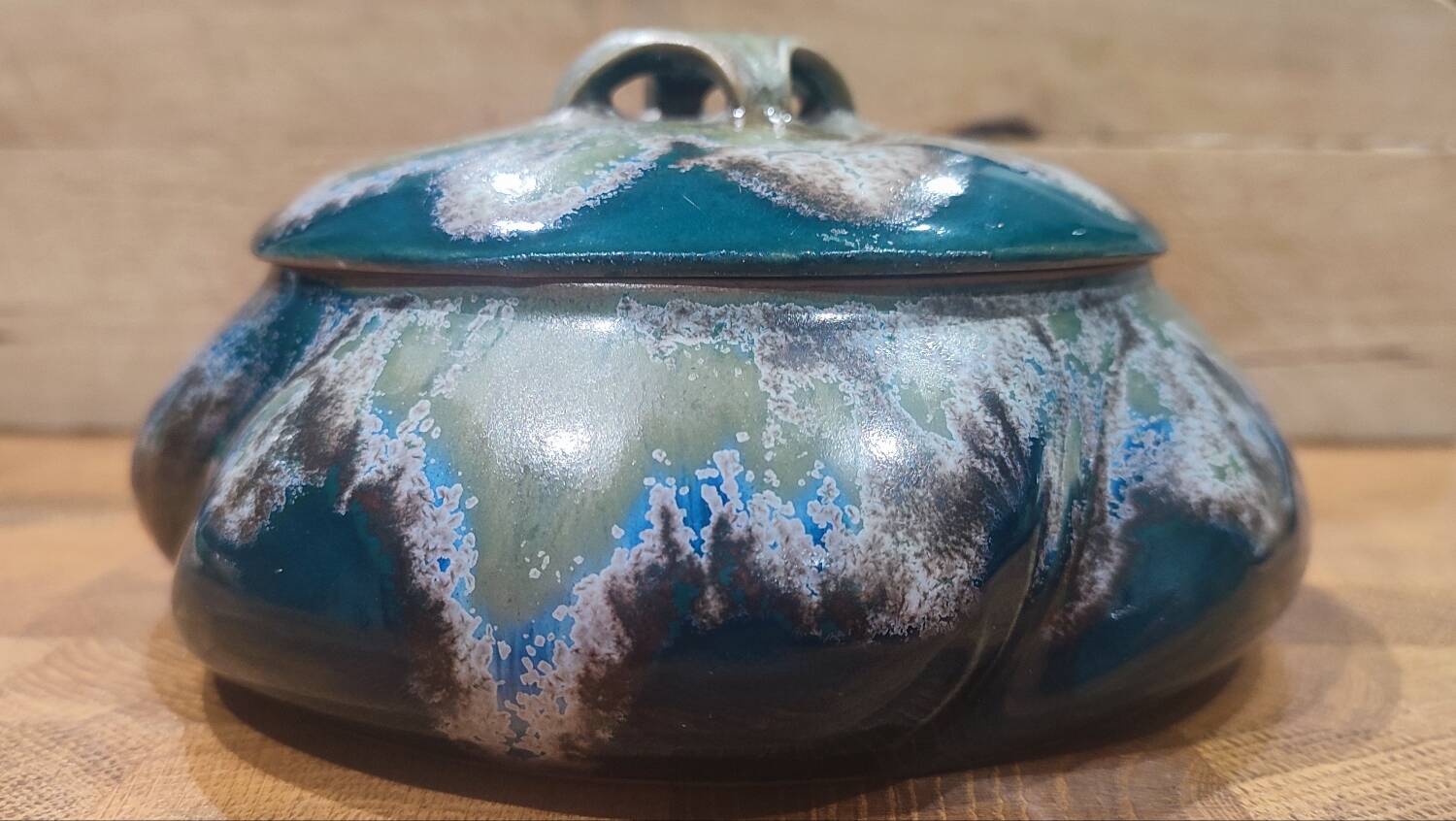 Denbac Art Nouveau ceramic candy box