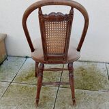 Ancienne chaise vintage ERCOL cannée