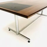 Mid Century Danish Rosewood Writing Desk or Conferance Table, 1970s.