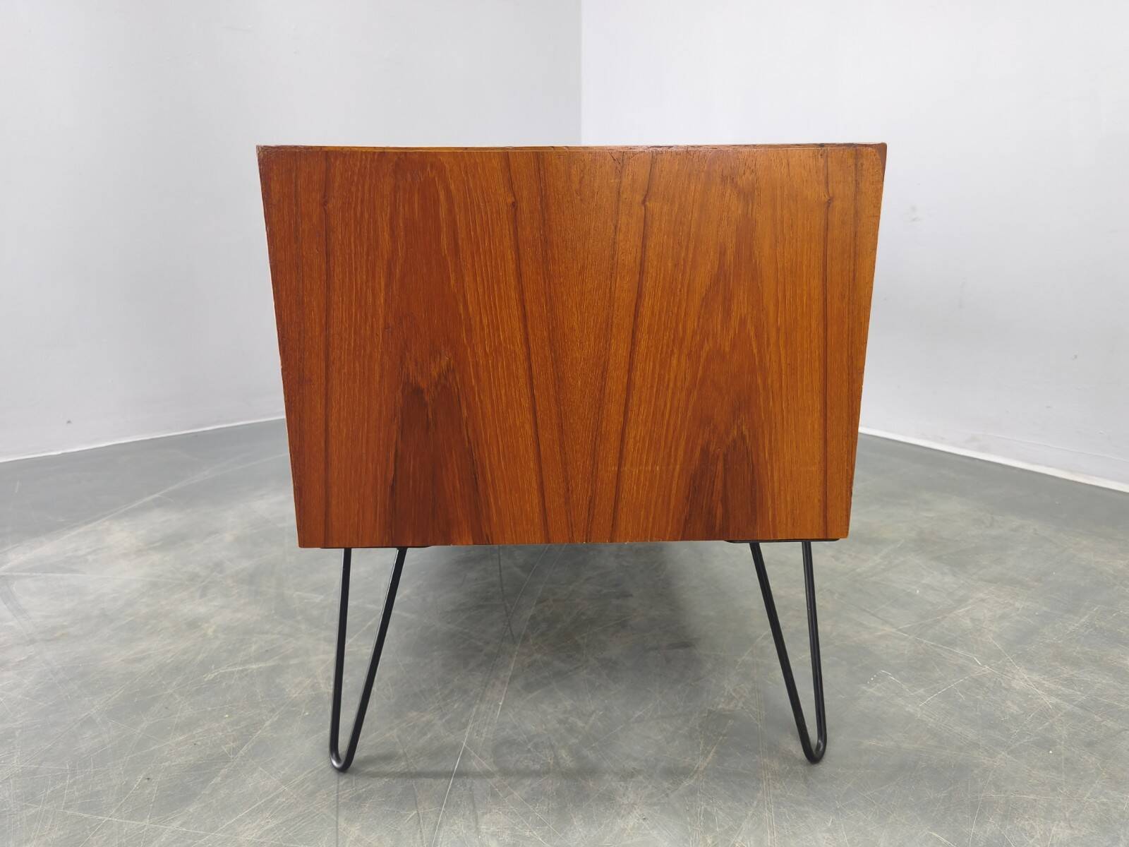 Mid-Century Danish Sideboard with Teak Veneer and Hairpin Legs, 1960
