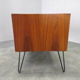Mid-Century Danish Sideboard with Teak Veneer and Hairpin Legs, 1960