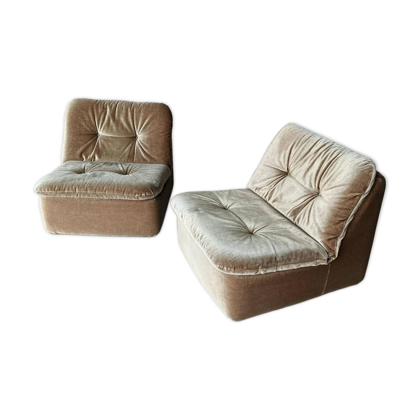 2 fauteuils vintage Cor "Ambo" verts de Jo Otterpohl