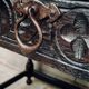 Small desk or table in Henri II style.