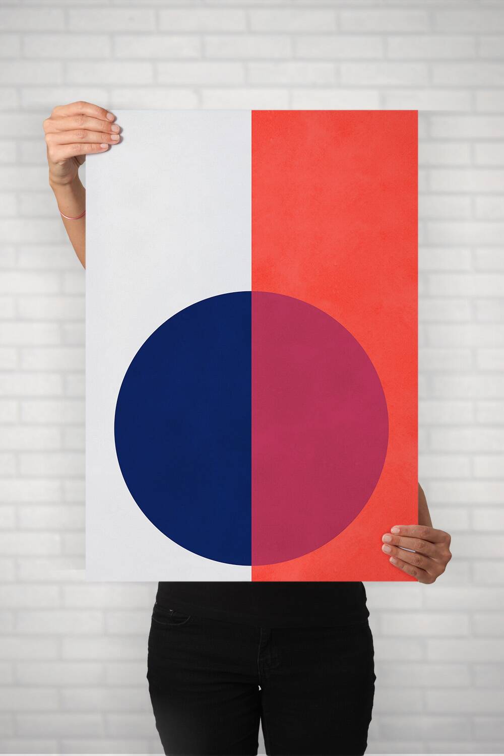 2 geometric art prints. 50x70cm