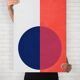 2 geometric art prints. 50x70cm