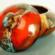 Round box in glazed ceramic