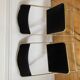 Series of 4 foldable velvet chairs