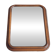 Vintage wooden framed mirror with bevelled glass.