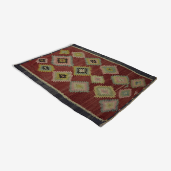 Anatolian handmade kilim rug 230 cm x 179 cm