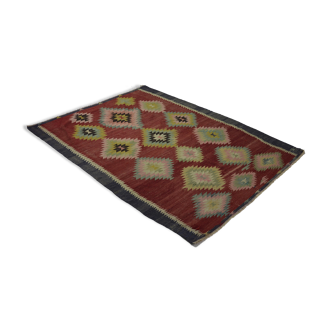 Anatolian handmade kilim rug 230 cm x 179 cm