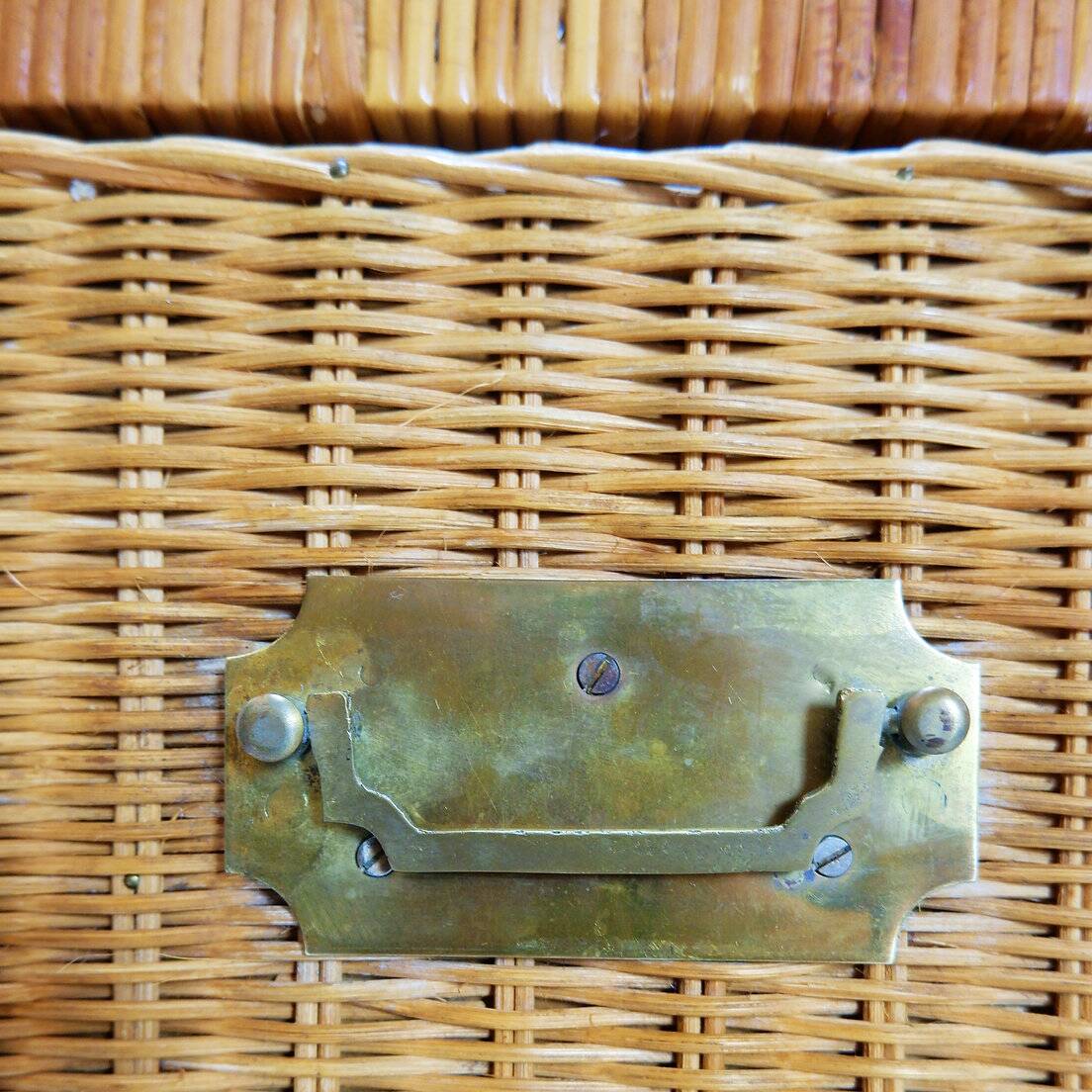 Vintage wicker chest of drawers - 1960s