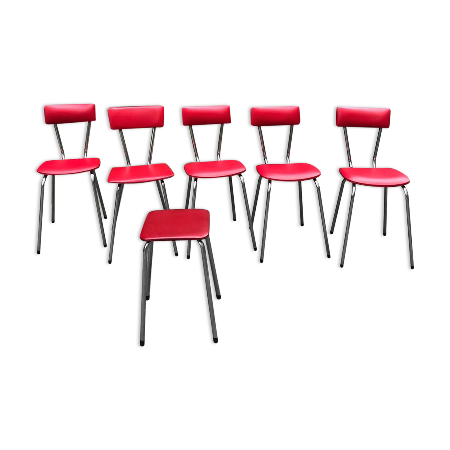 Lot of vintage Tub menager chairs around 1960