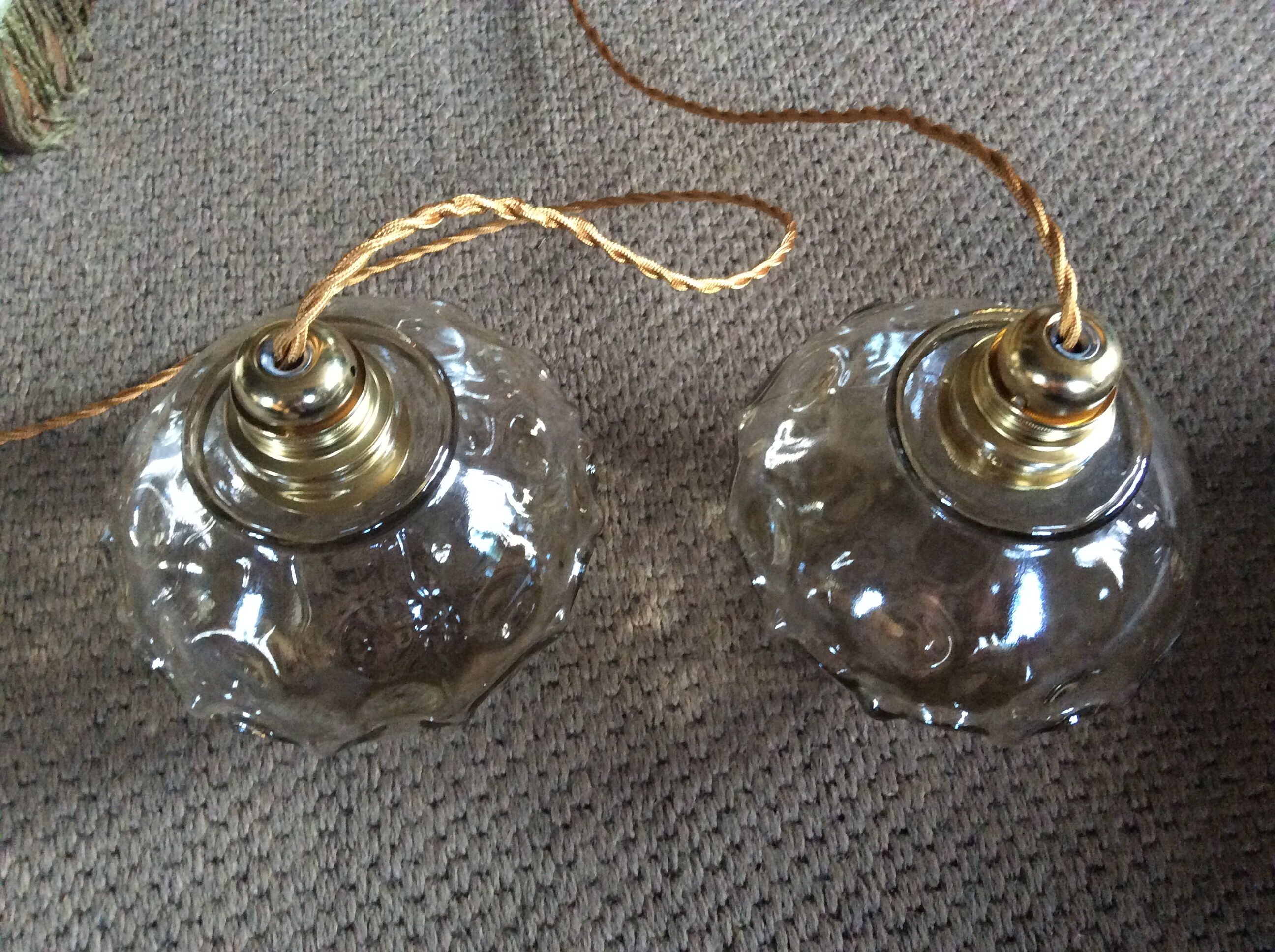Duo de suspensions vintage