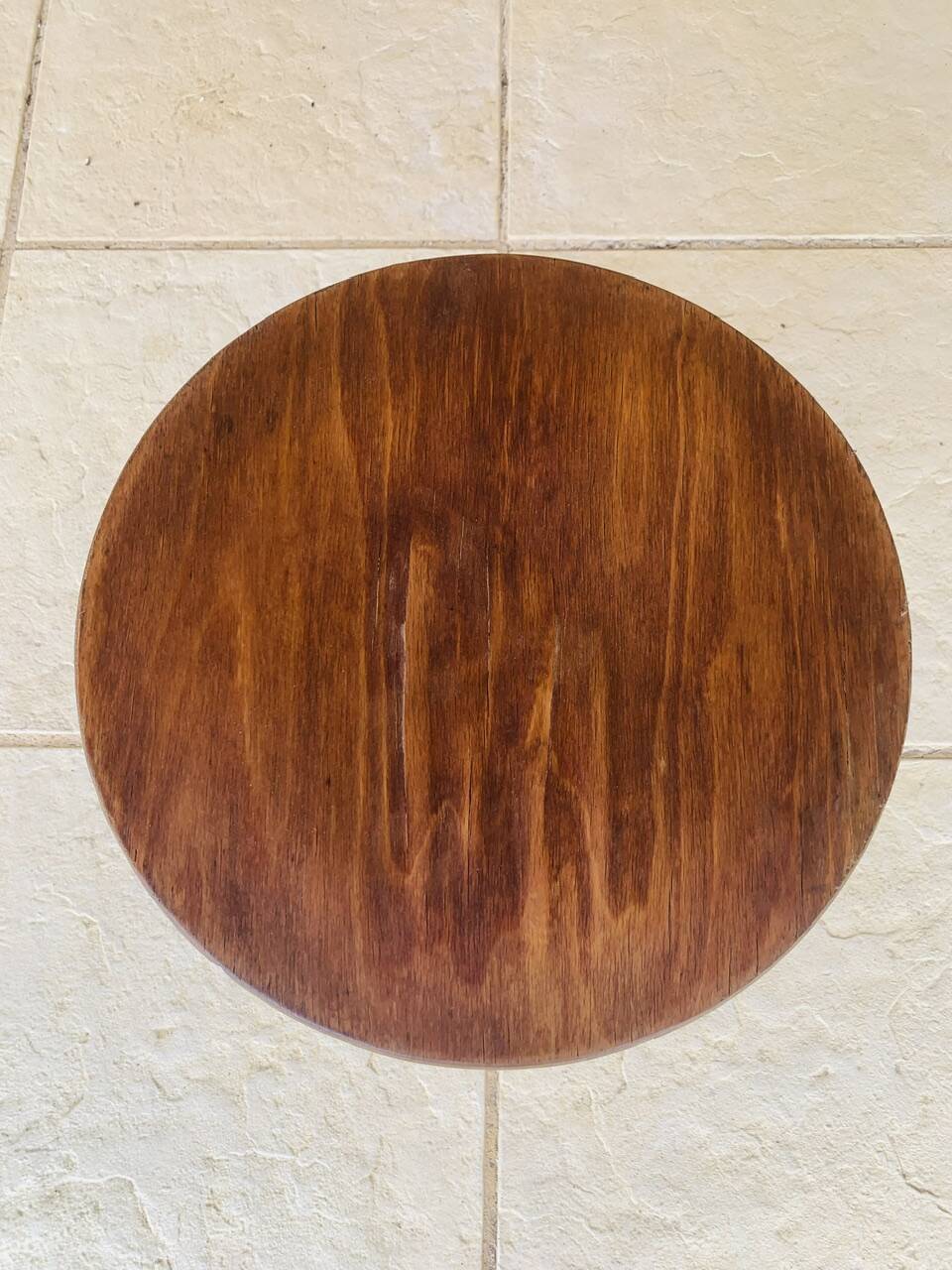 Curved Wood Stool Vintage, Baumann, Circa 1950s/1960s