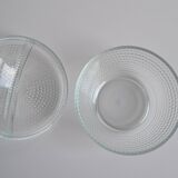 Glass candy bowl, sugar bowl, by Adolf Matura for Libochovice glass factory, 1970's.
