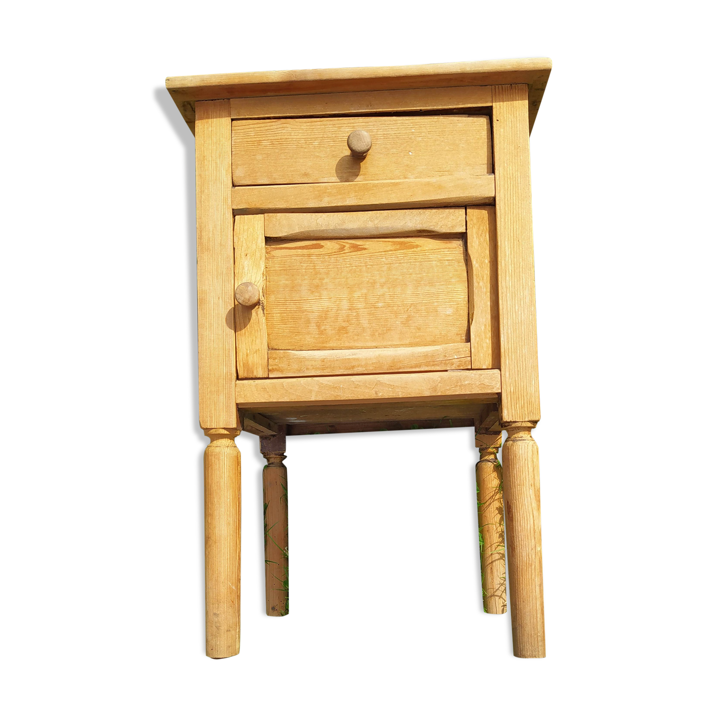 Old wooden nightstand