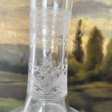 Antique engraved stemware and carafe
