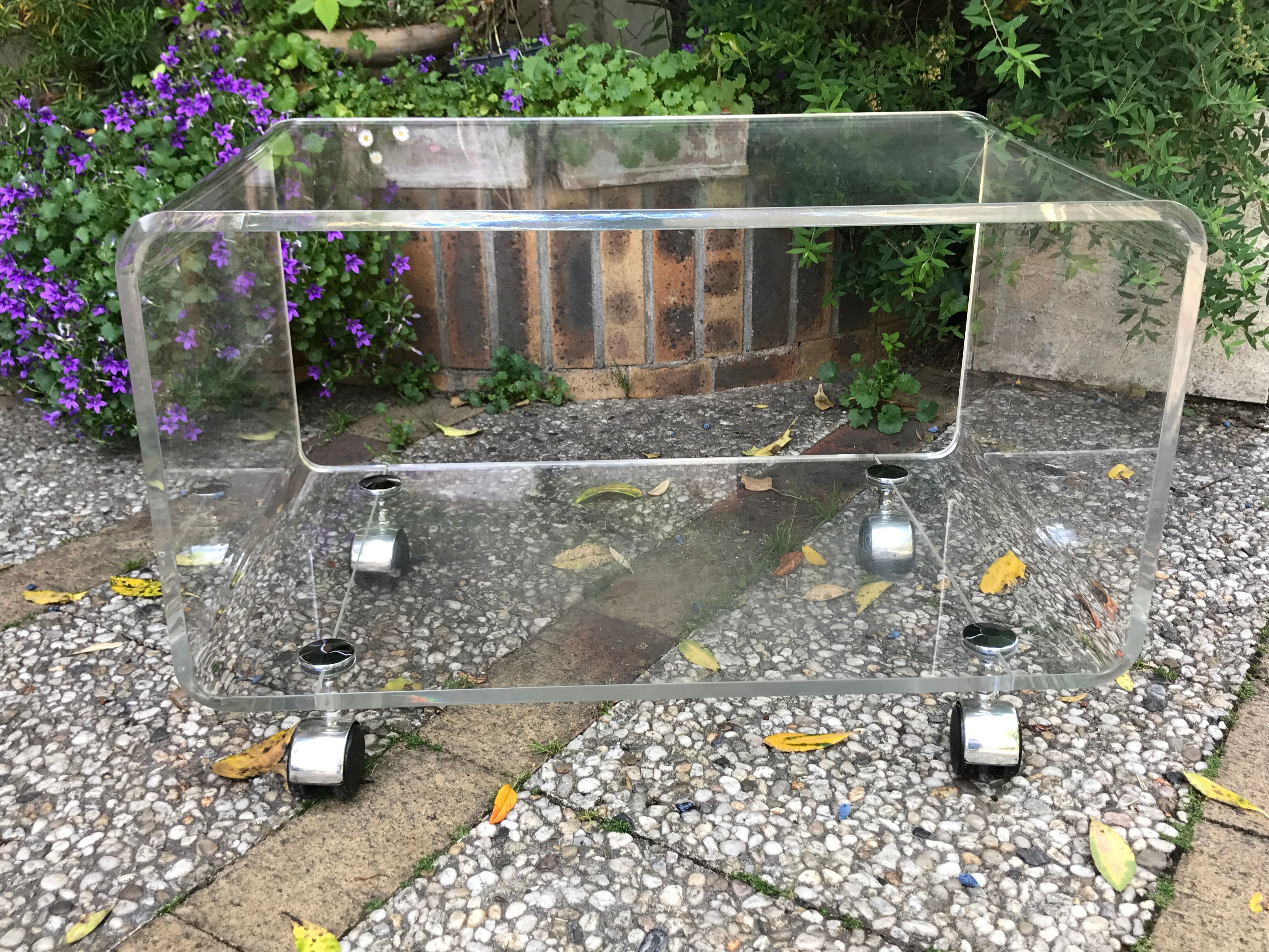 Plexiglas coffee table