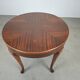 1930s Czechoslovak Art Deco Round Table in Wood and Veneer