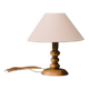 Bedside lamp, turned wood