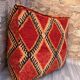 Vintage Moroccan pouf, Beni ourain Moroccan pouf, Berber pouf,