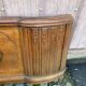 Art Deco bed leg in solid oak, 1960, 136cm