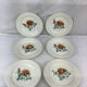 6 old flat plates made in France Digoin