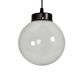 Gispen/Thabur style - pendant lamp - Bauhaus - opaline - Bakelite - 60s