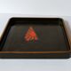 Laque plateau - flag Rising Sun - Japan 1930 - Art Deco style Mingei
