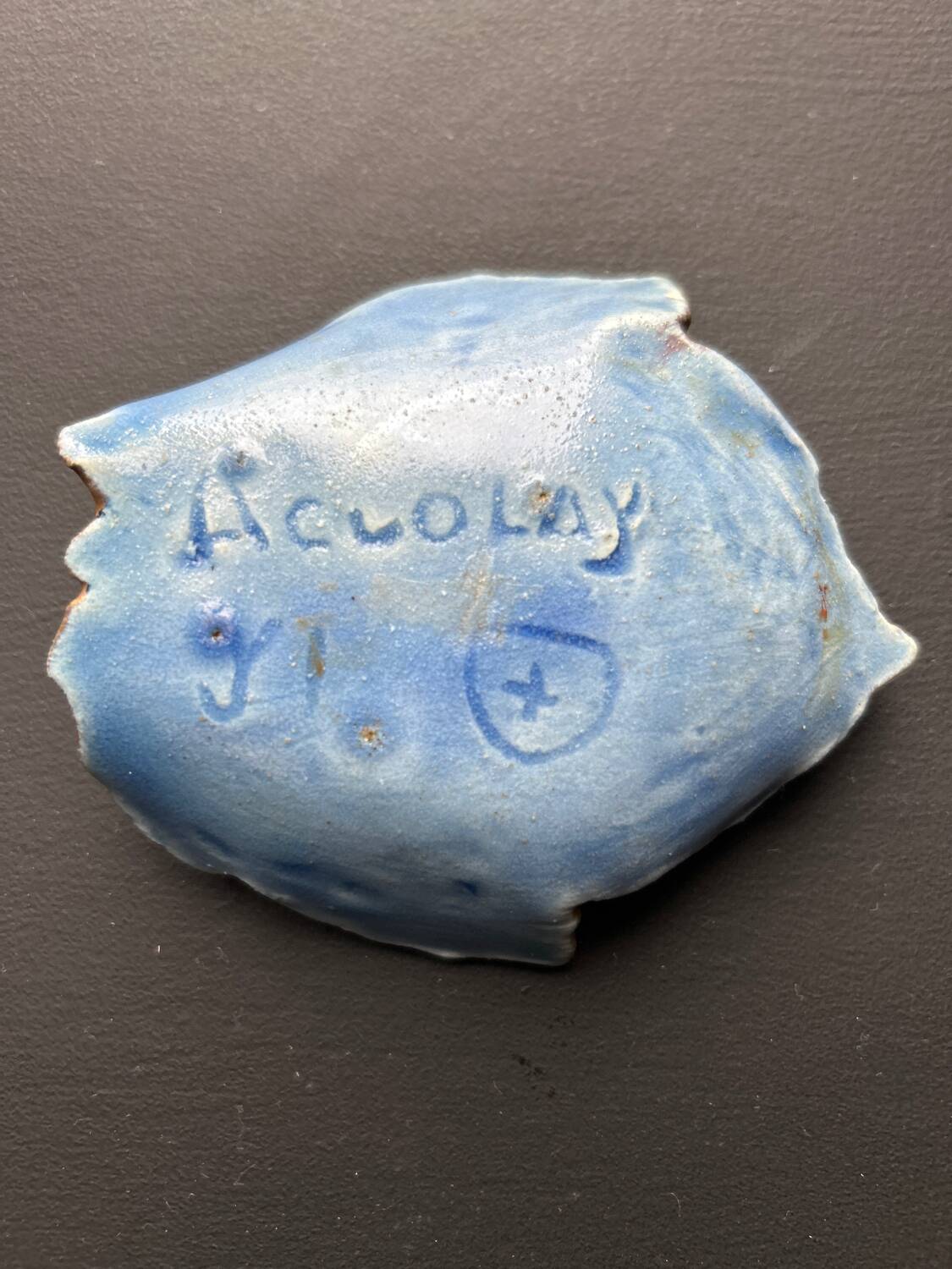Small Accolay ceramic leaf pocket