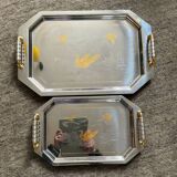 Giorinox Italy vintage tray duo