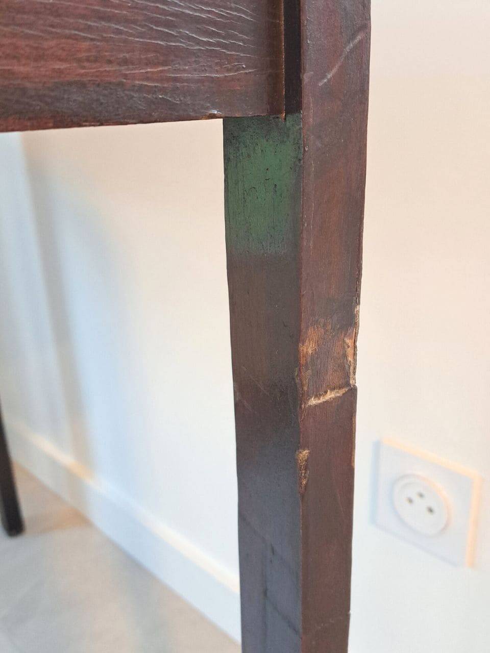 Art Deco Wooden and Marble Console Table