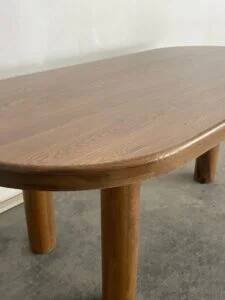 Oval oak dining table