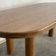 Oval oak dining table